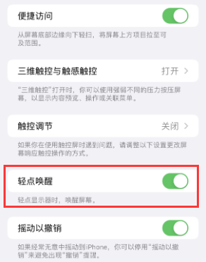 沛县苹果授权维修站分享iPhone轻点无法唤醒怎么办 