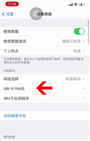 沛县苹果14维修网分享如何给iPhone14的SIM卡设置密码 