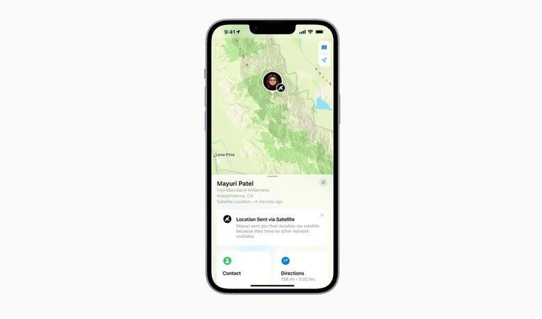 沛县苹果14维修分享iPhone14系列中 FindMy功能通过卫星分享位置方法教程 